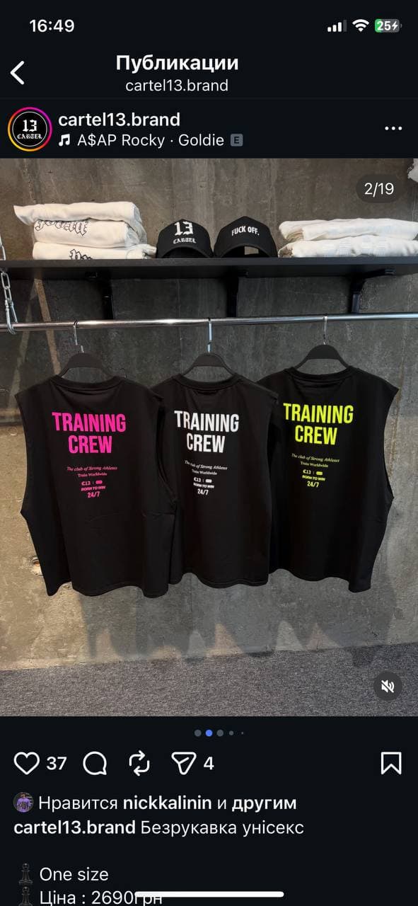 Безрукавка Training Crew